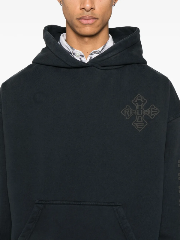 RHUDE Cross-Logo Hoodie