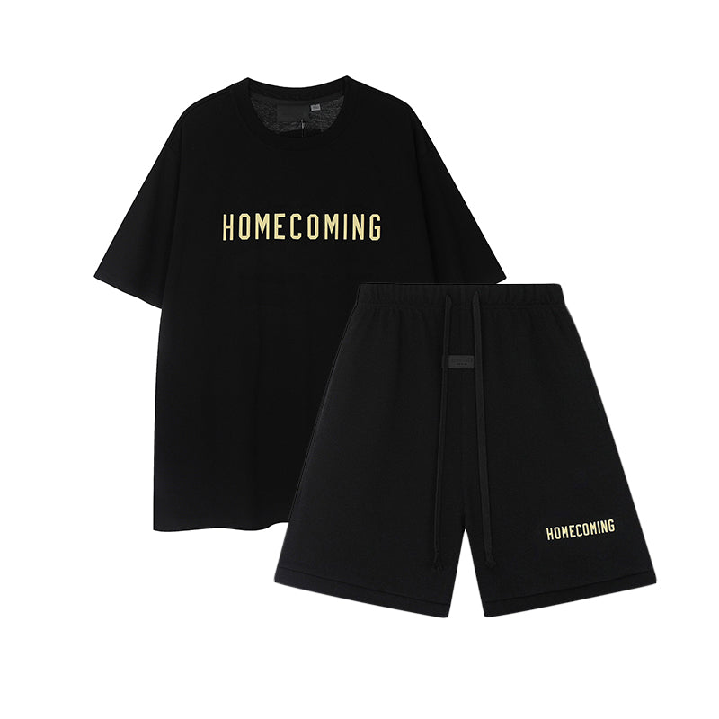 Homecoming T-Shirt / Shorts / Set - Black