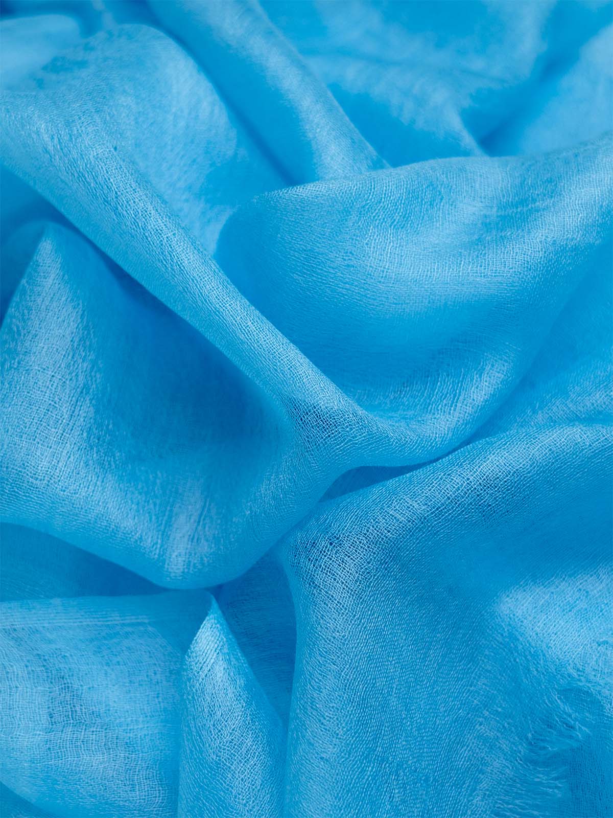 Featherlight Sky Blue Cashmere Scarf