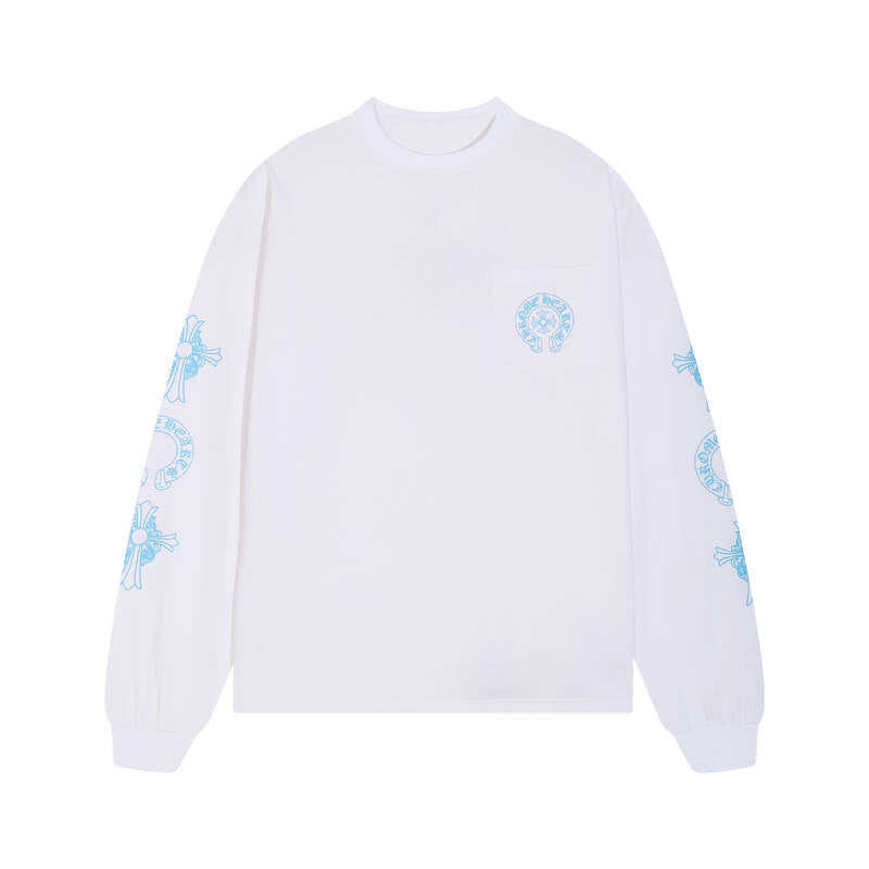 CHROME-HEARTS Men's Long-Sleeve T-shirt Sweatshirt K8018