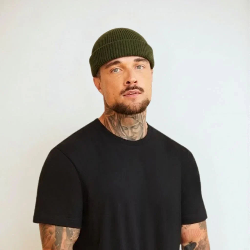 ARMY GREEN FISHERMAN BEANIE PRO