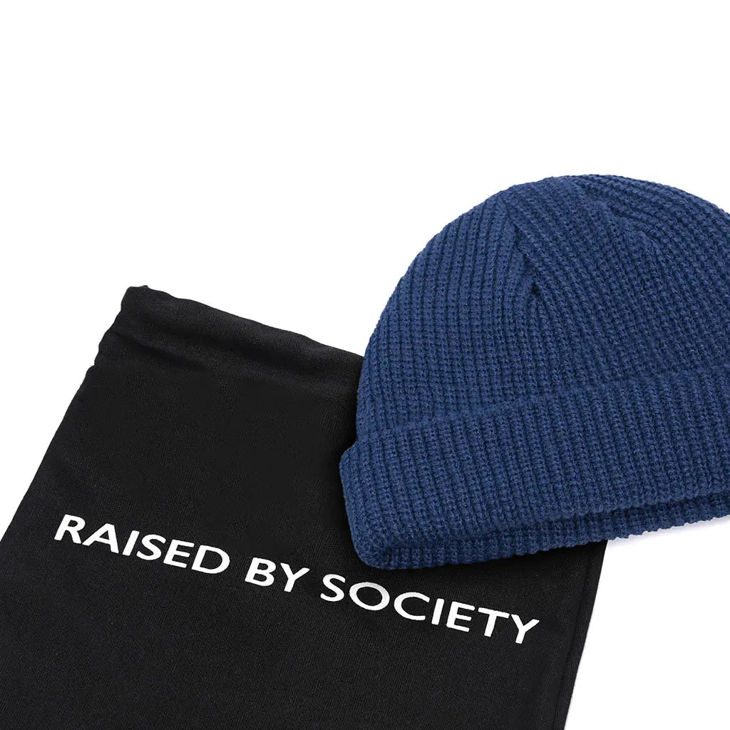 NAVY FISHERMAN BEANIE