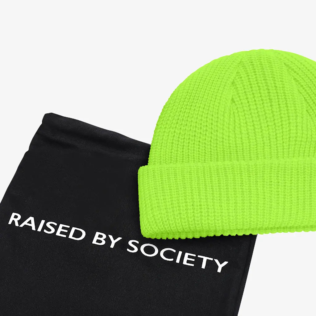 NEON YELLOW FISHERMAN BEANIE