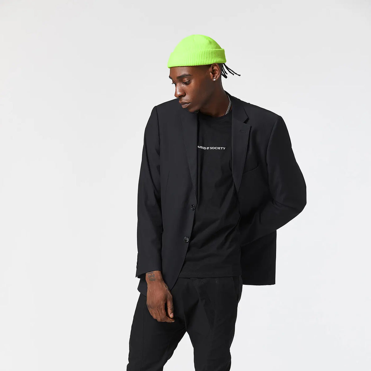 NEON YELLOW FISHERMAN BEANIE