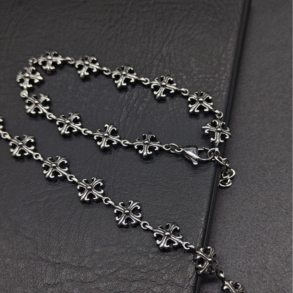 Chrome Hearts cross flower simple S925 bracelet