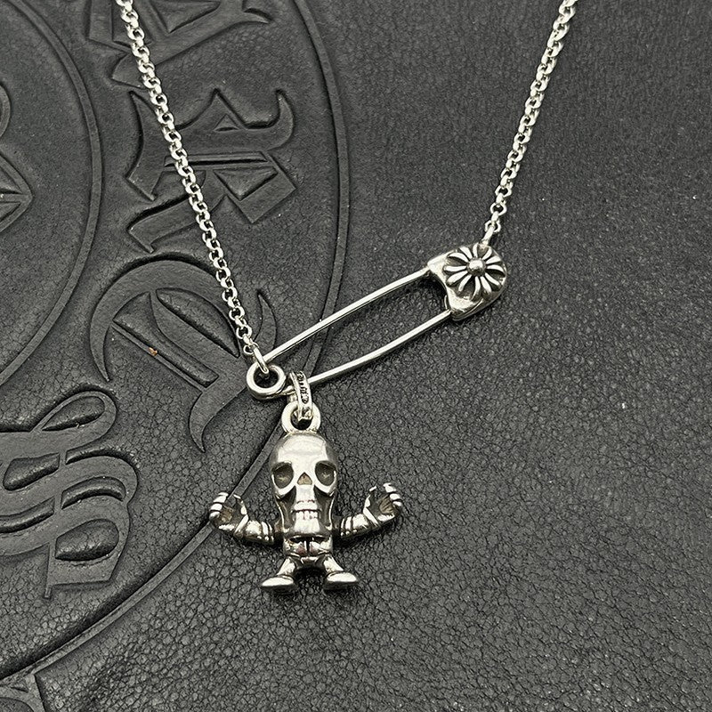 Chrome Hearts pin necklace with various elements