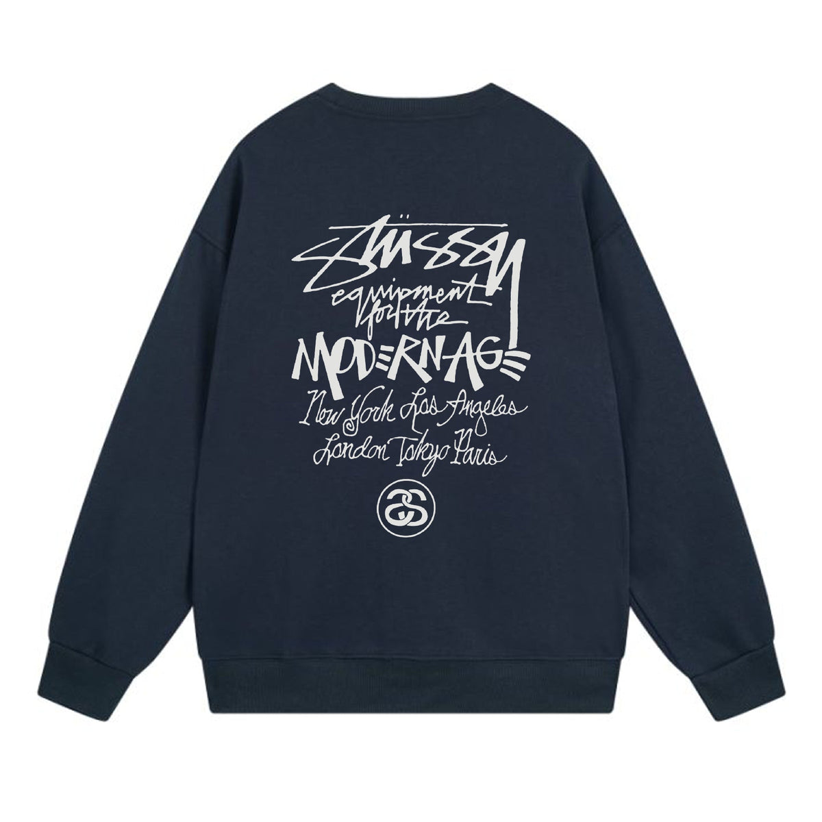Stussy Sweatshirts Crew Neck Fleece Sweater