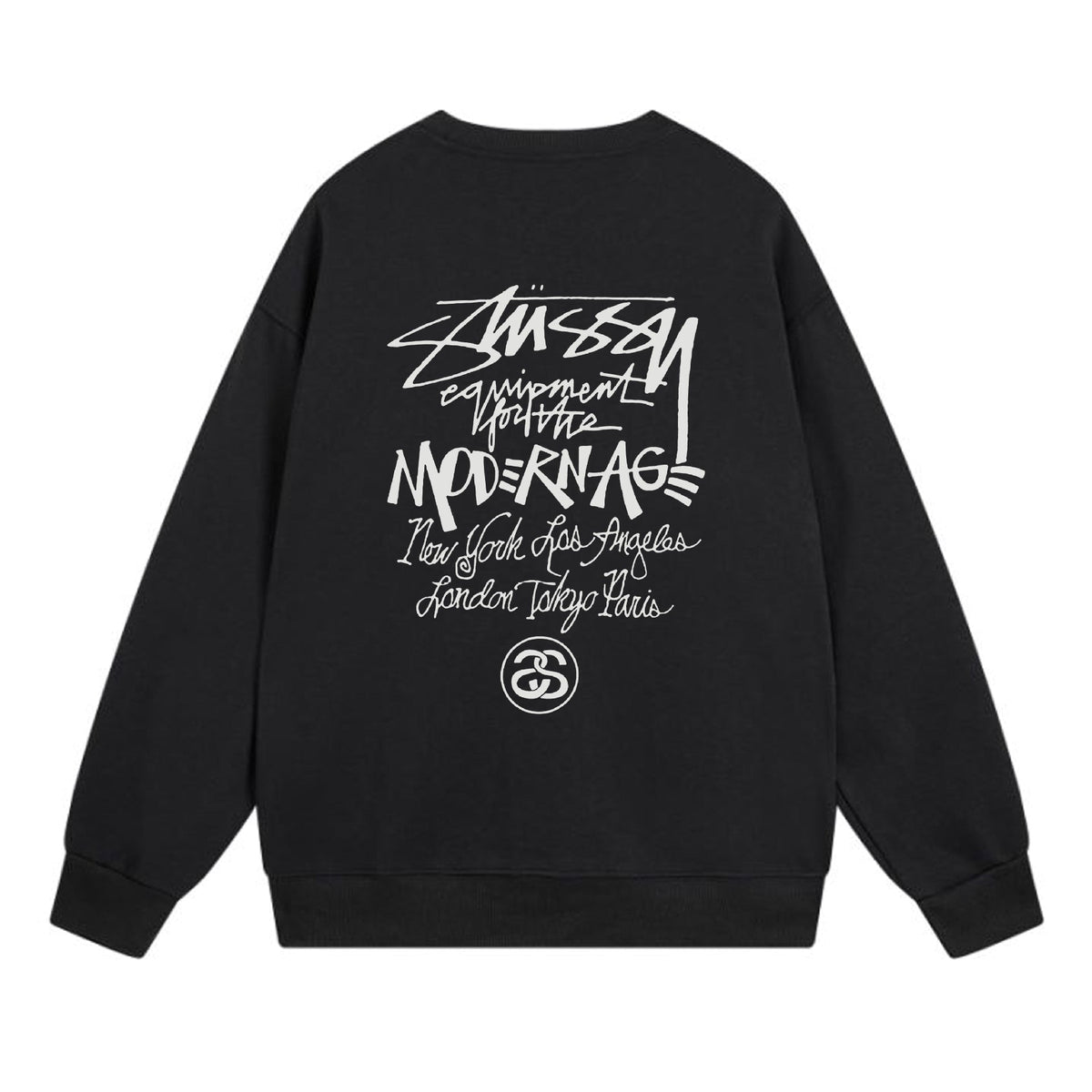 Stussy Sweatshirts Crew Neck Fleece Sweater