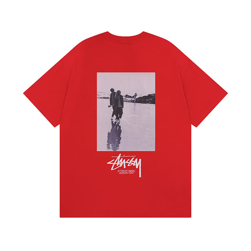 Stussy T Shirts Casual Loose Couple T Shirts