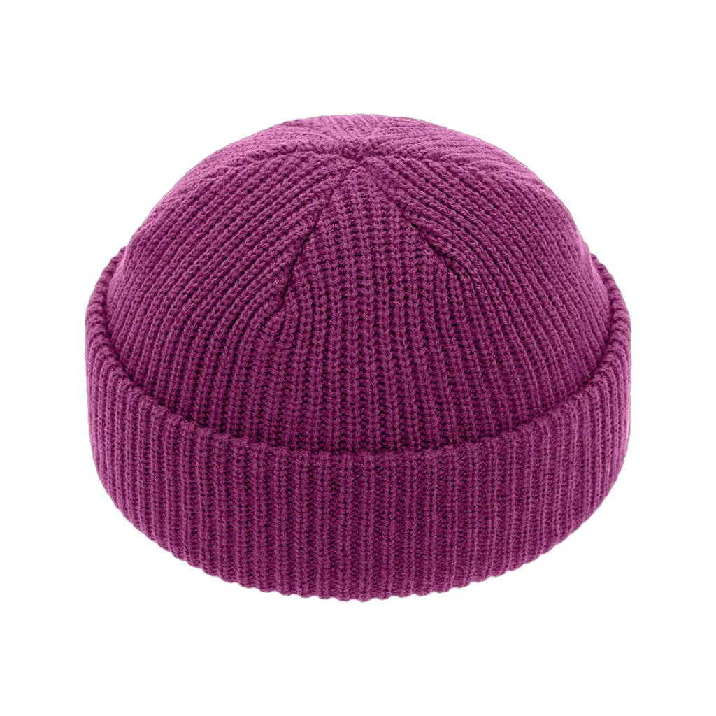 PURPLE FISHERMAN BEANIE