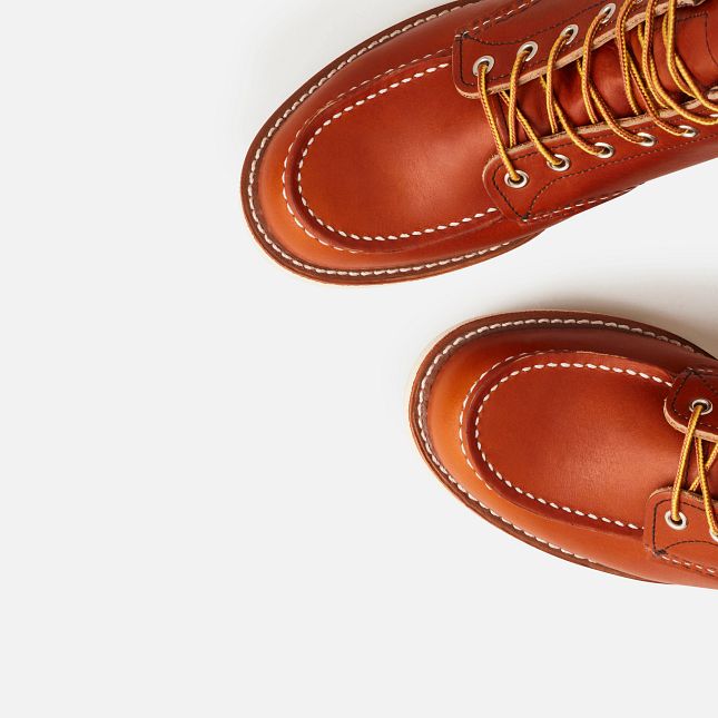 Red Wing Men's Classic Moc 6-Inch Boot in Oro Legacy Leather