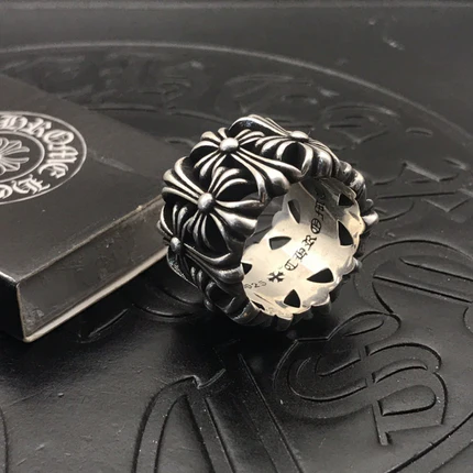 chrome hearts 925 silver retro Cemetry ring