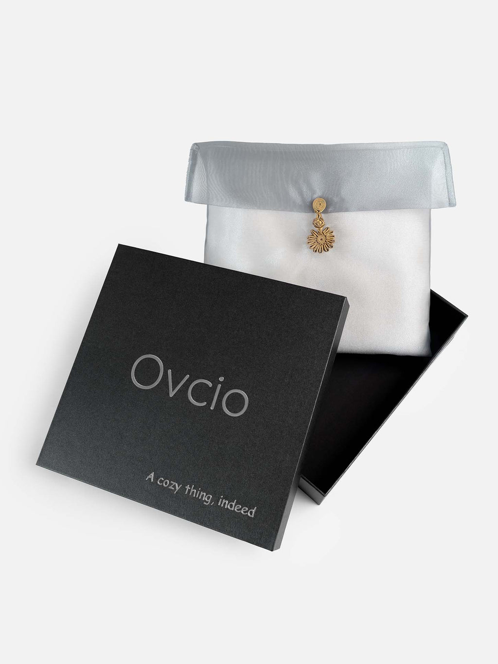 Black CloudPuff Cashmere Scarf