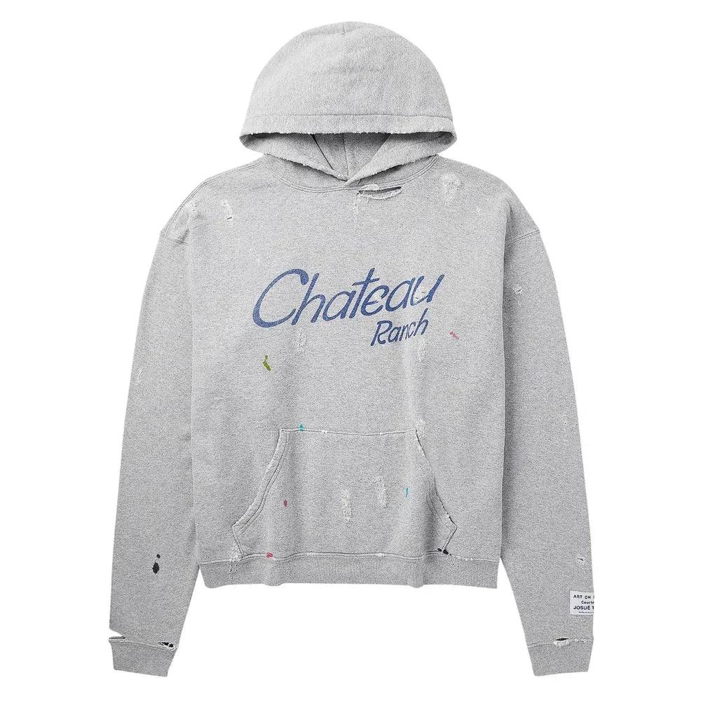 Gallery Dept.Distressed Chateau Ranch Hoodie Heather Grey