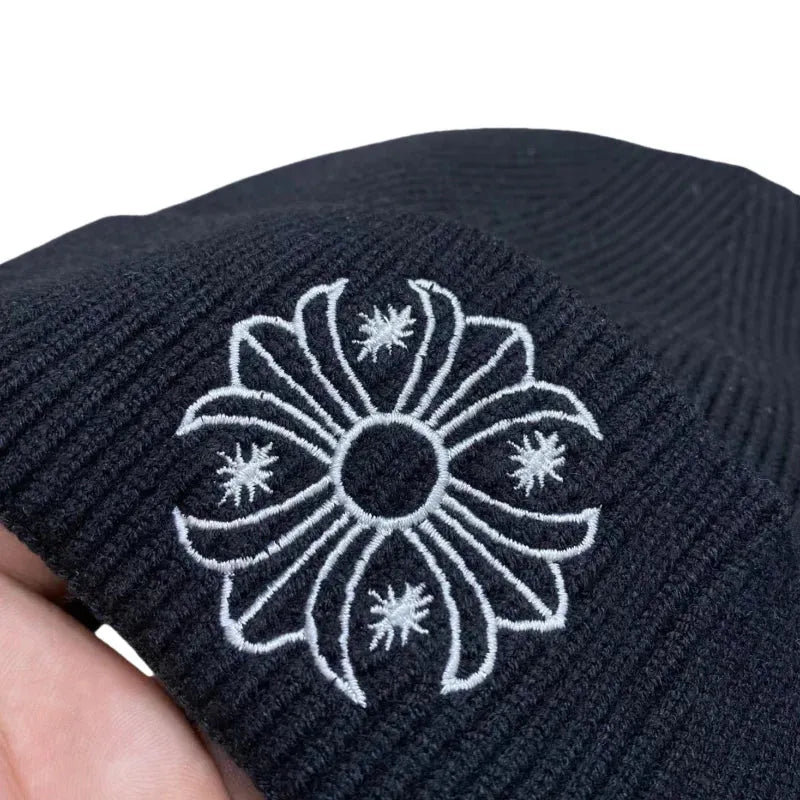 Chrome Hearts Plus Cross Knit Hat Beanie